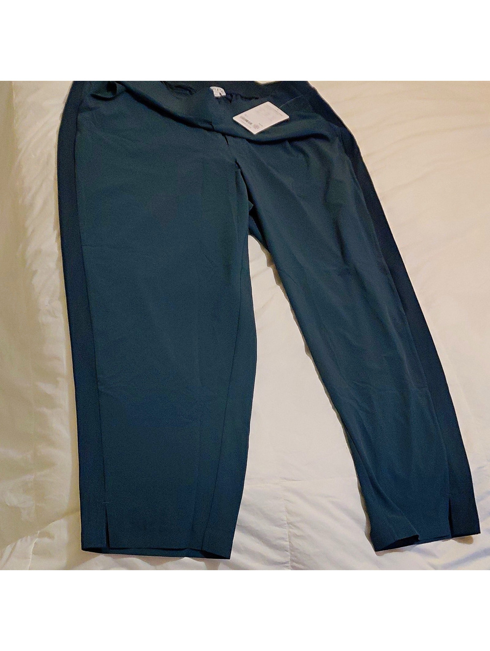 Athleta Brooklyn Ankle Pant Women's Plus 18 Blue Pull On Stretch Pockets #1034